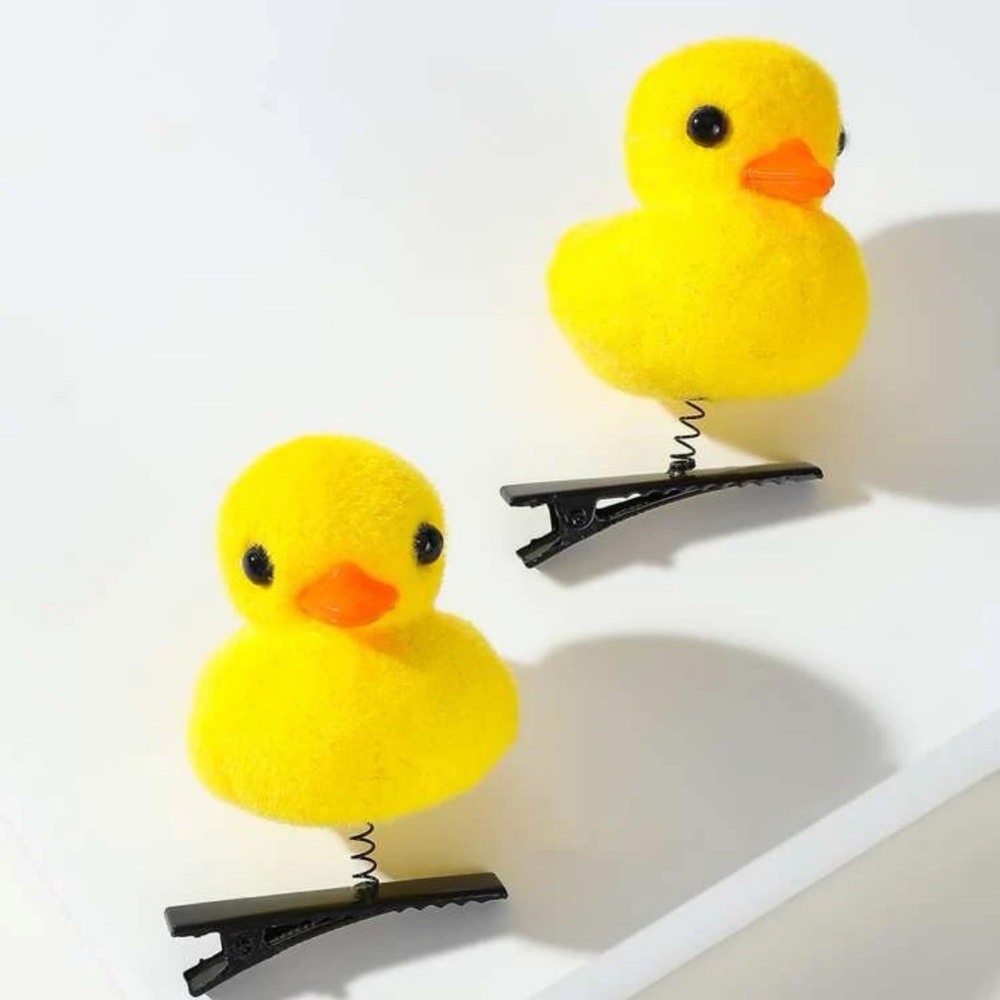 🐥 Awesome Pair Of Duck Duckie Duckling Hair Clip 🦆